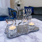 Shabbat Shalom Candle Holder Set