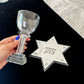 Personalized Magen David Kiddush Cup Tray