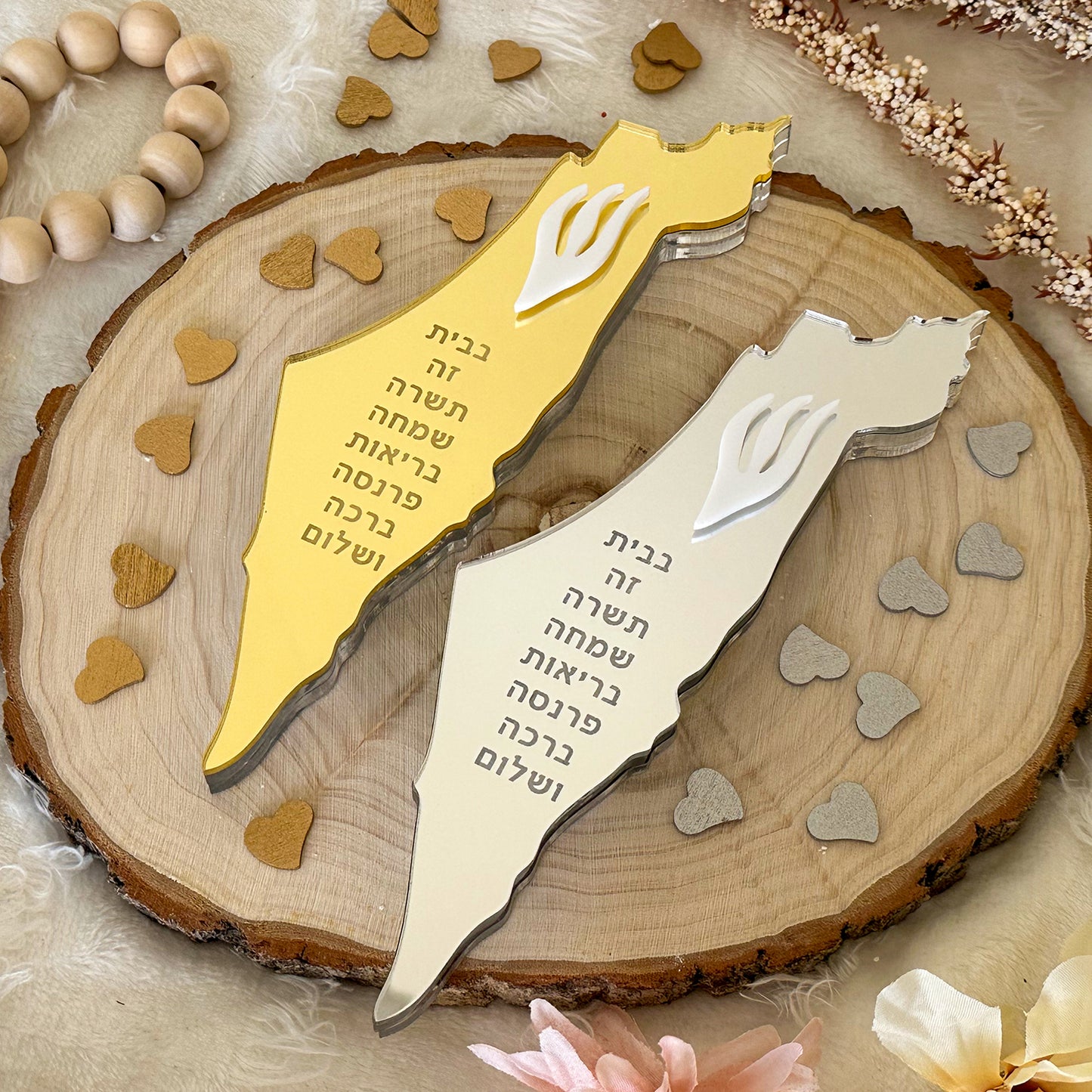 Shape of Israel Mirror Mezuzah Case