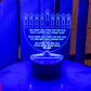 Hannukah Blessing Acrylic Night Light