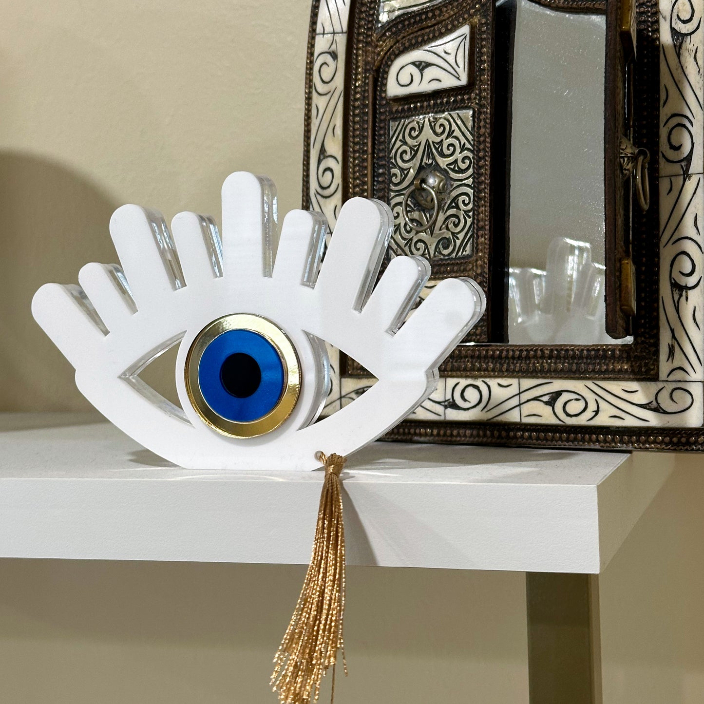 Acrylic Evil Eye Sculpture