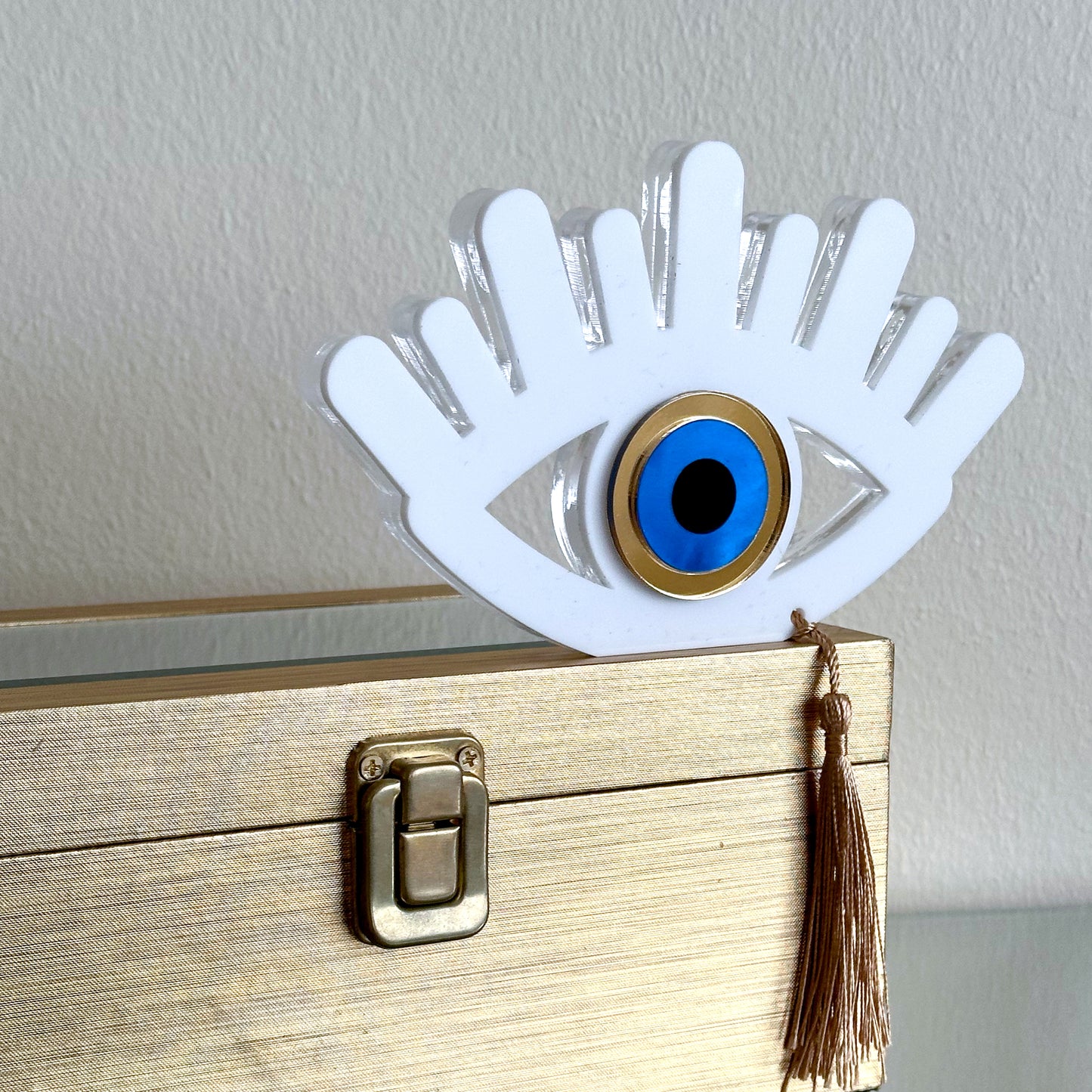 Acrylic Evil Eye Sculpture