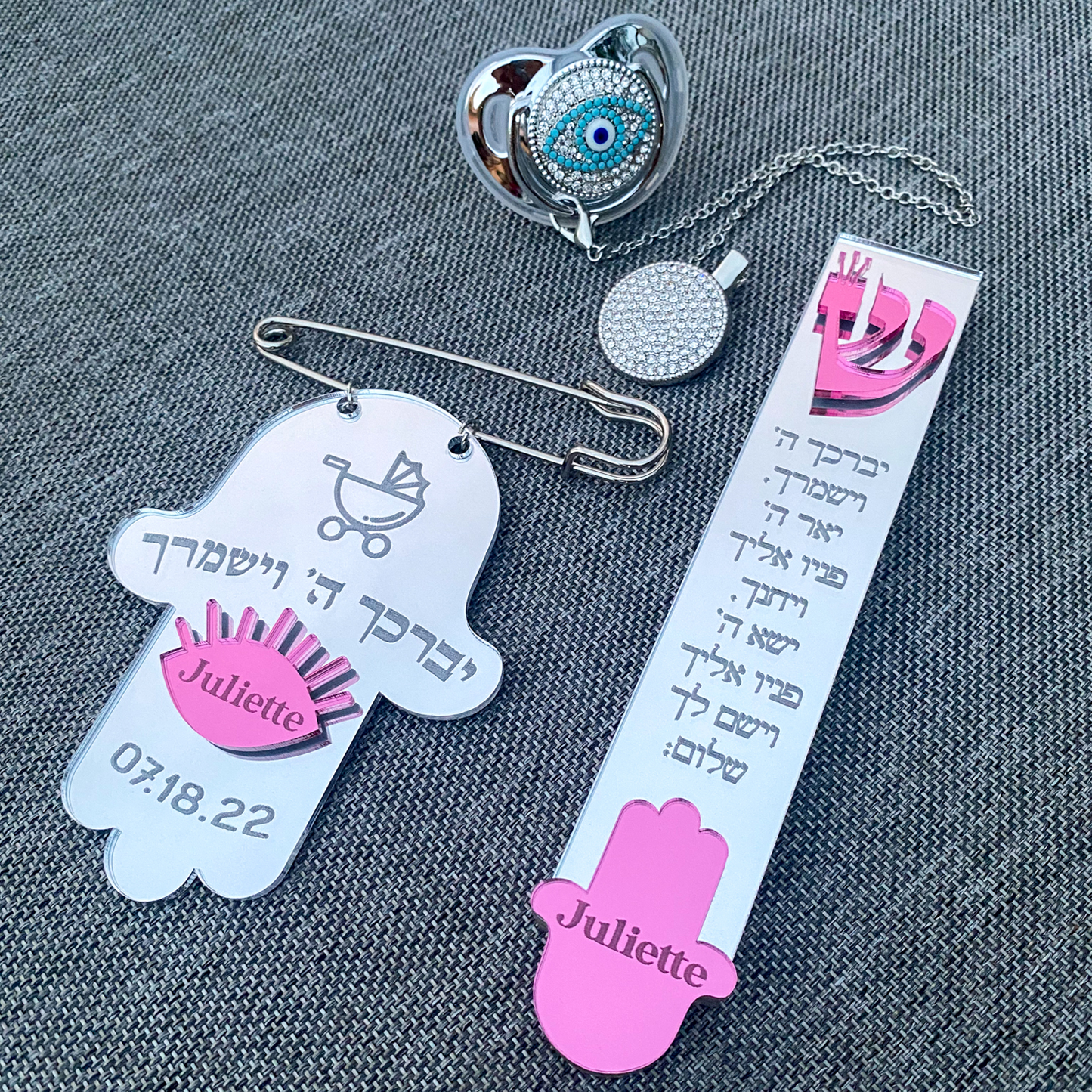 Personalized Blessing Stroller Pin