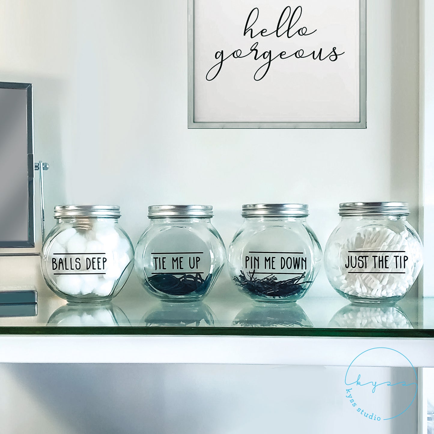 Funny Apothecary Bathroom Jars